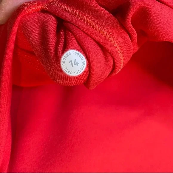 Lululemon Align High-Rise Pant 28” in Carnation Red Double Lined Size 14 - Picture 10 of 11